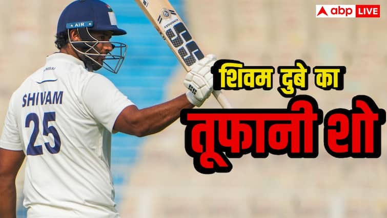 शिवम दुबे का तूफानी शो, 62 गेंदों में शतक, एक ओवर में जड़े 4 छक्क