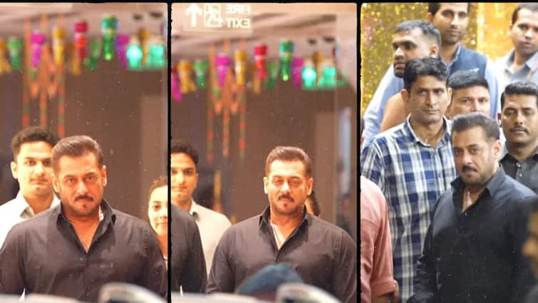 एयरपोर्ट पर दिखा सलमान खान का स्वैग, चारों ओर सिक्योरिटी से घिरे आए नजर, पैप्स को दिए कूल पोज