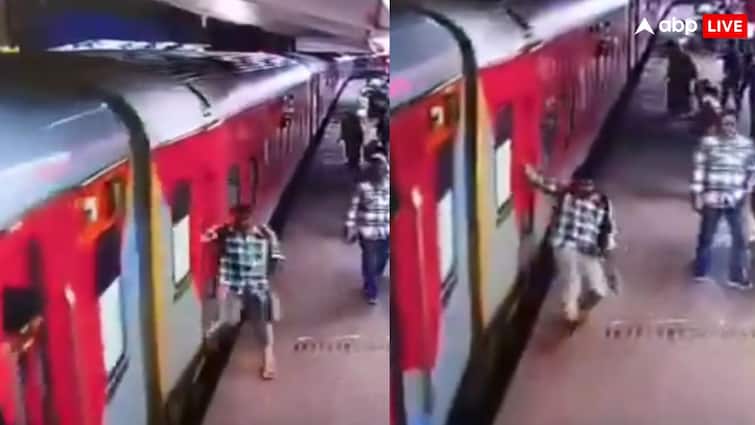 चलती ट्रेन से यात्री ने लगा दी छलांग, फिसल गया पैर.... हैदराबाद में हैरान कर देने वाली घटना