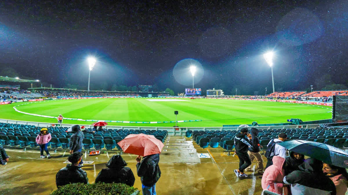 ಭಾರತ vs ಆಸ್ಟ್ರೇಲಿಯಾ ಮೊದಲ ಟಿ20 ಪಂದ್ಯ ಮಳೆಗಾಹುತಿ