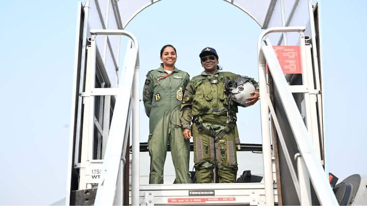 President Murmu Poses With Rafale Pilot Falsely Claimed To Have Been Captured By Pakistan