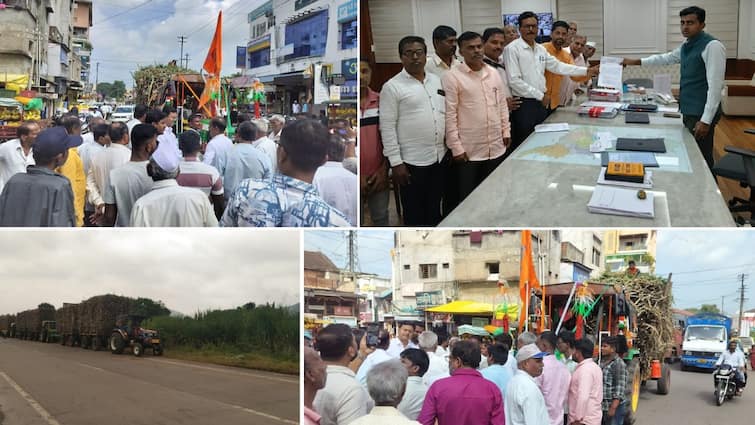 कोल्हापुरात ऊस दरासाठी आंदोलन पेटले; स्वाभिमानी, आंदोलन अंकुशच्या आंदोलनाचा भडका, किसान सभेकडून ऊस दर जाहीर केल्यावरच कारखाने सुरू करण्याची मागणी