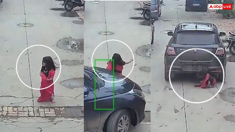 Watch: अहमदाबाद में 3 साल की बच्ची के ऊपर से गुजरी कार, फिर हुआ कुछ ऐसा देख कर रह जाएंगे हैरान